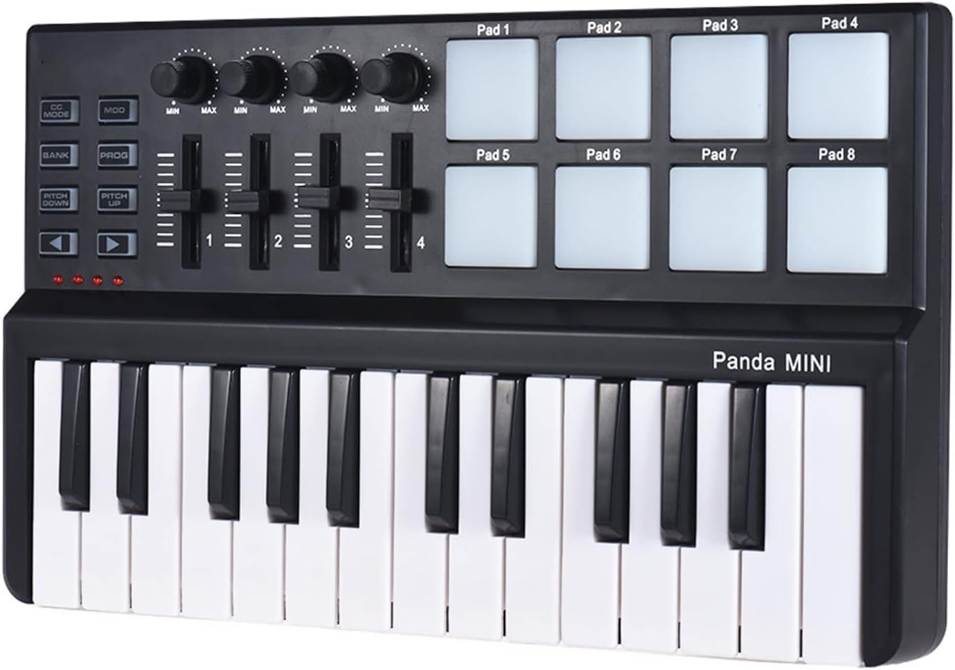 Keyboard Piano Keyboard Portable Mini 25-Key USB Keyboard and Drum Pad MIDI Controller