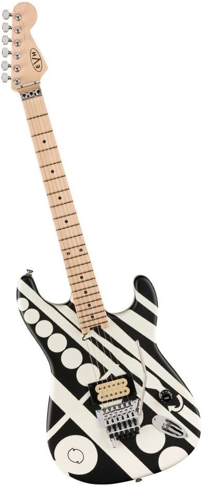 EVH Striped Series Circles Electric Guitar - Crop Circles
