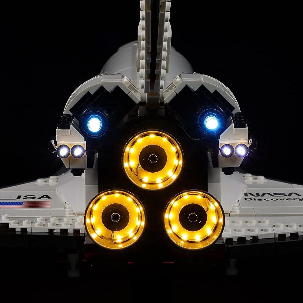 Kyglaring Light kit for Creator Expert NASA Space Shuttle Discovery Building Blocks Model -Light Set Led Compatible with Lego 10283-Not Include Model (RC Sound Version)