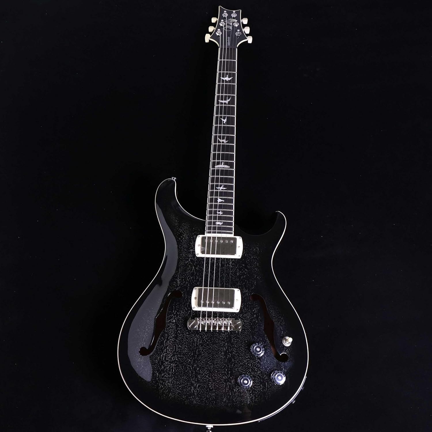 PRS SE Hollowbody Standard Piezo, Dog Hair Smokeburst with Case