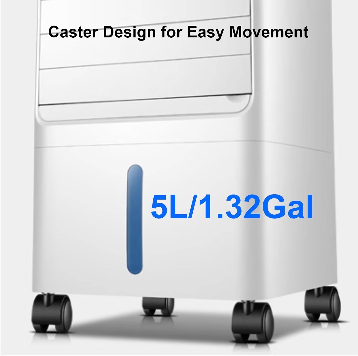 Swamp Cooler, 3-in-1 Evaporative Air Cooler for Room, 1.32Gal Water Tank, 3 Speeds and 3 Models, Windowless Air Conditioner w/7H Timer/Remote