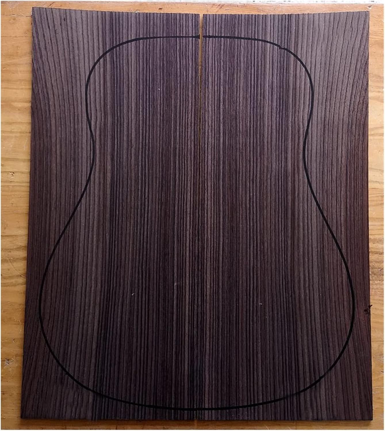 India Rose Wood Back Panel Wool Guitar Production Material Accessories DIY Guitar Kit (Color : 2)