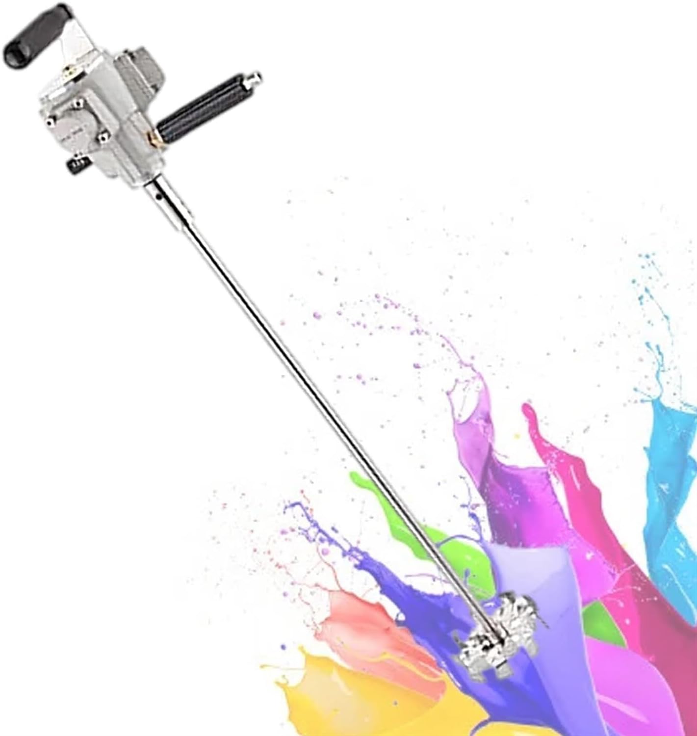 Pneumatic Paint and Mud Mixer, Paint Mix kit, with Mixer Machine of Auxiliary Support, for Paint Coating Materials Viscous Liquid Ink