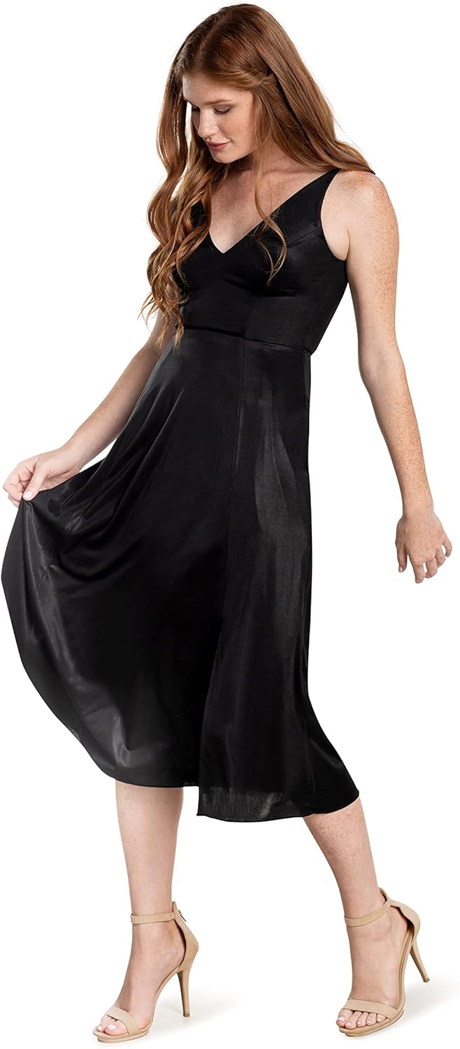 Dress The Population Womens Serafina Fit and Flare Midi Dress