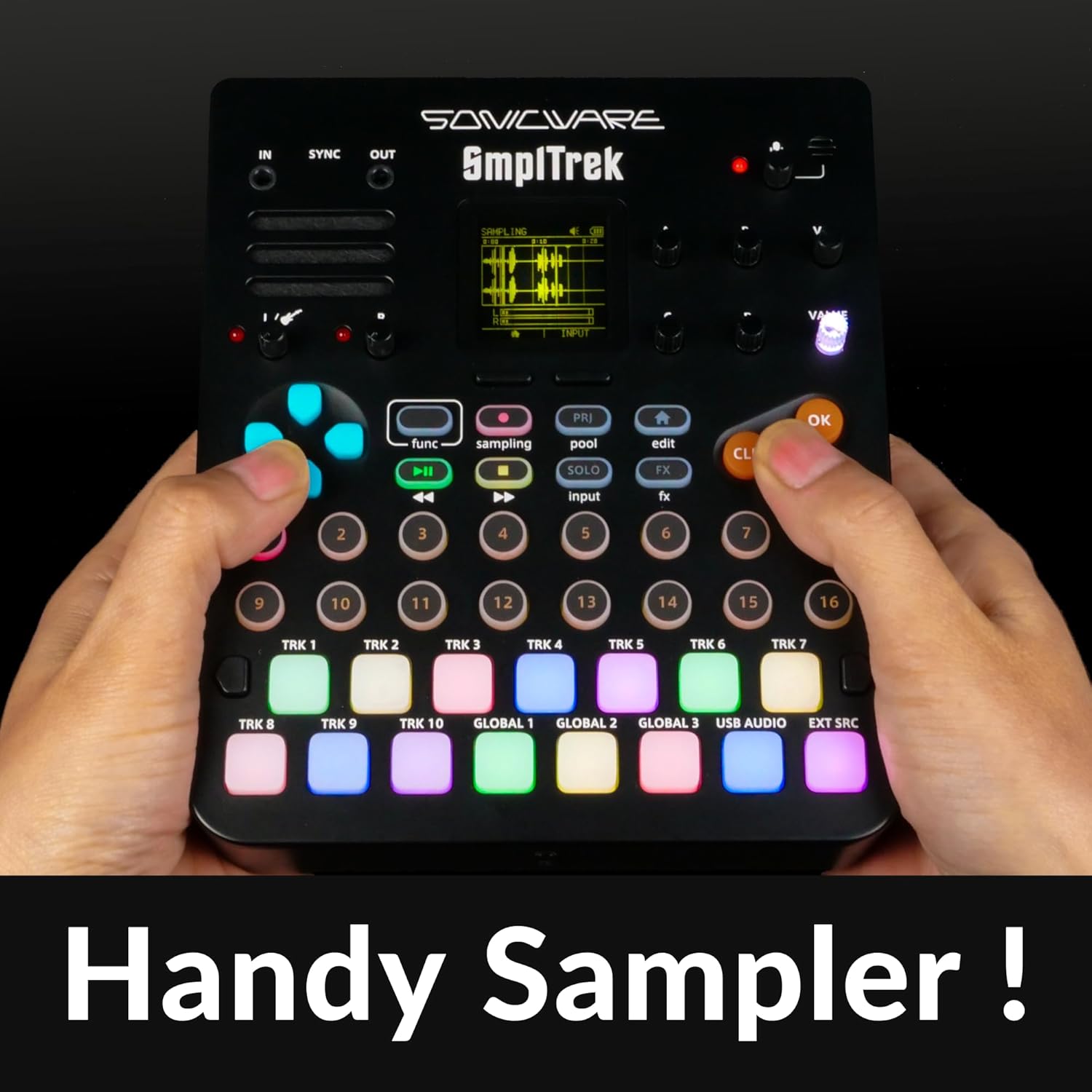 Sonicware SmplTrek [Portable Production Sampler] – Special Bundle with Case