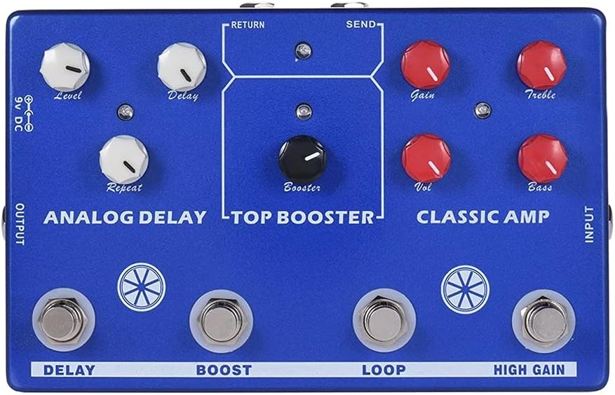 Multi-effects 4-in-1 Guitar Effect Pedal TONE MAKESTATON Processor CLASSIC AMP Booster Analog Delay Accessor