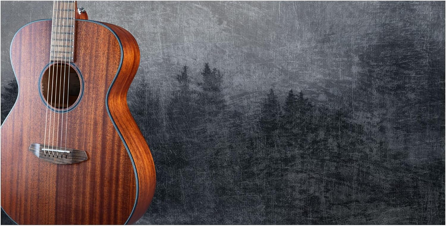 Breedlove Discovery S Concert Body EcoTonewood African Mahogany Top 6-String Acoustic Guitar with Slim Neck (Right-Handed, Natural Satin)