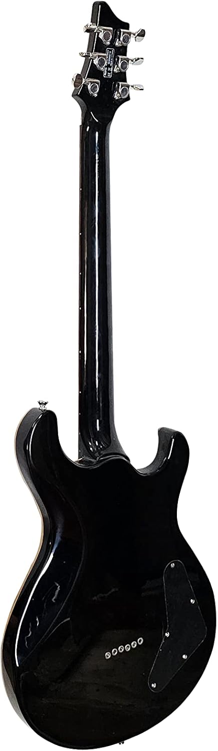 IYV- IP-350 LH, 6 String PRS Solid-Body Electric Guitar, Trans Black, Left hand