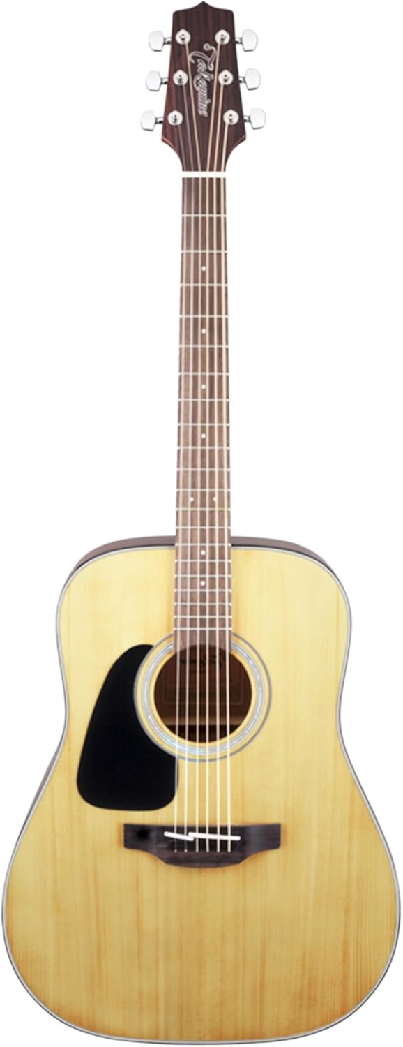 Takamine GD30LH Dreadnought Acoustic Guitar, Left Handed - Natural Bundle with Hard Case, Tuner, Strap, Strings, Picks, Austin Bazaar Instructional DVD, and Polishing Cloth