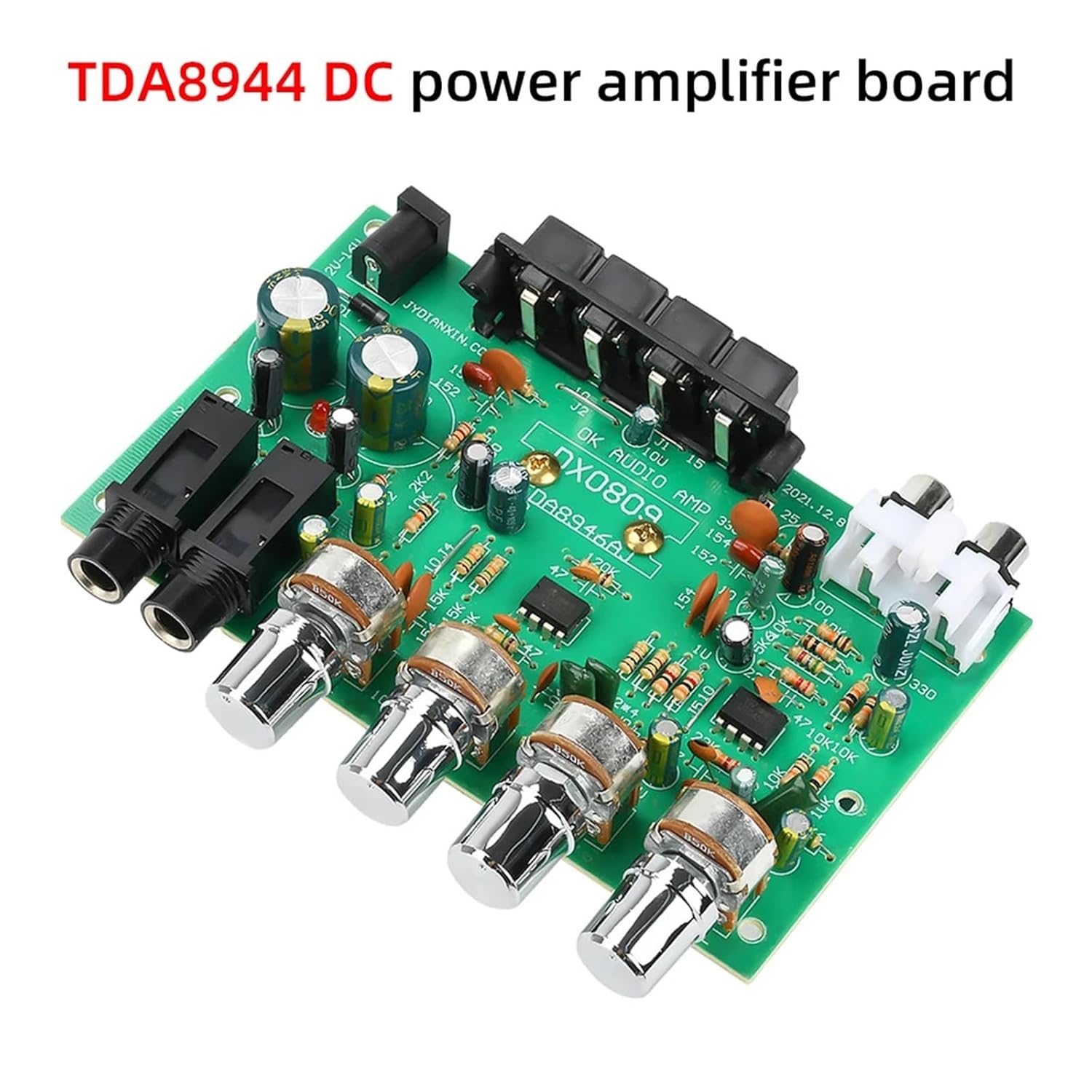 40W*2 Digital Sound Amplifier Board TDA8944/TDA8946 40W+40W 2.0 Channel Audio AMP Module Home Theater Amplifiers(with knob)