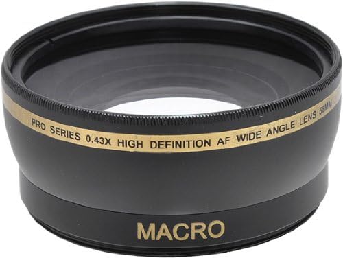 Pro Series 58mm 0.43x Wide Angle Lens + 2.2X Telephoto Lens with Deluxe Lens Accessories Kit for Canon/Nikon/Pentax Cameras & Camcorders and Other Brands.