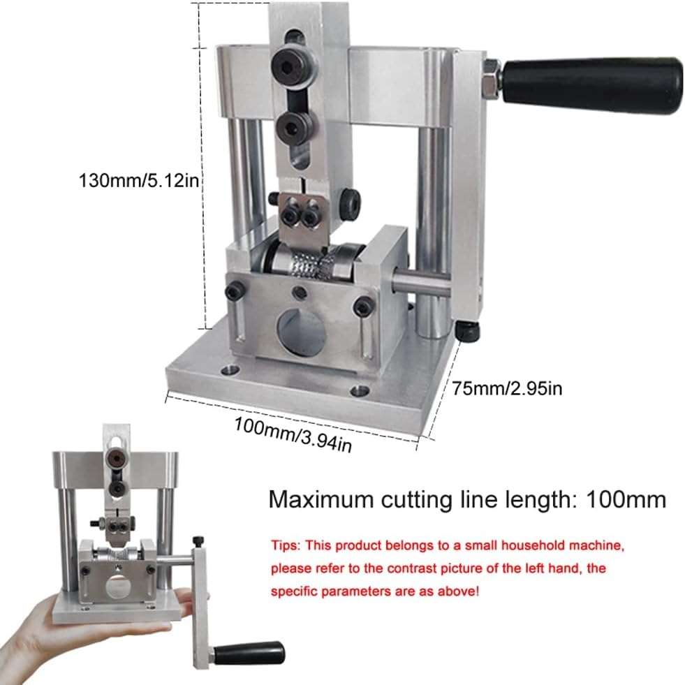 Portable Household Wire Stripper Manual Wire Stripping Tool Scrap Copper Cable Peeling Machine with Hand Crank for 1-15mm Wire with Efficiency