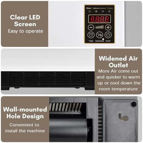 2025 Upgrade Air Conditioner, Portable Air Conditioner Split Max, Wall Mounted Air Conditioners, US Plug 110V, Quiet Operation for Home, Office(White)