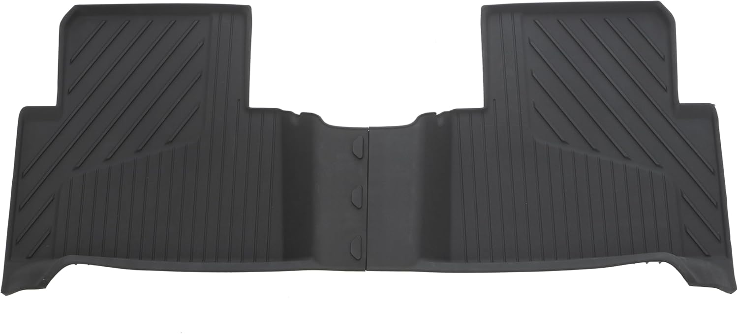GM Accessories 84708335 Crew Cab Second-Row Interlocking Premium All-Weather Floor Liner in Jet Black