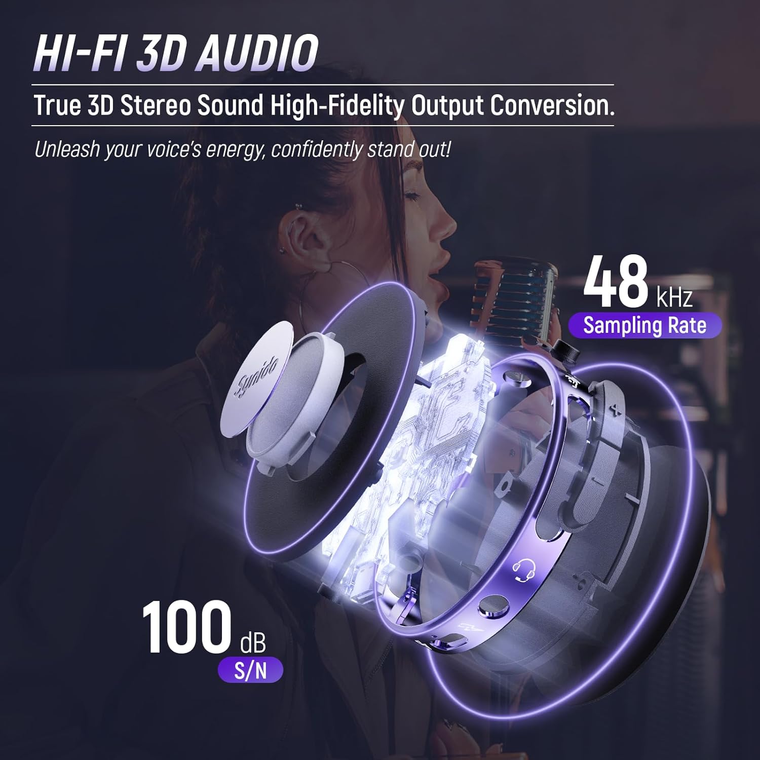 Synido USB C MIDI Controller Keyboard 25 Keys Wireless MIDI Rechargeable with 8 Velocity RGB Pads and Portable Guitar Audio Interface