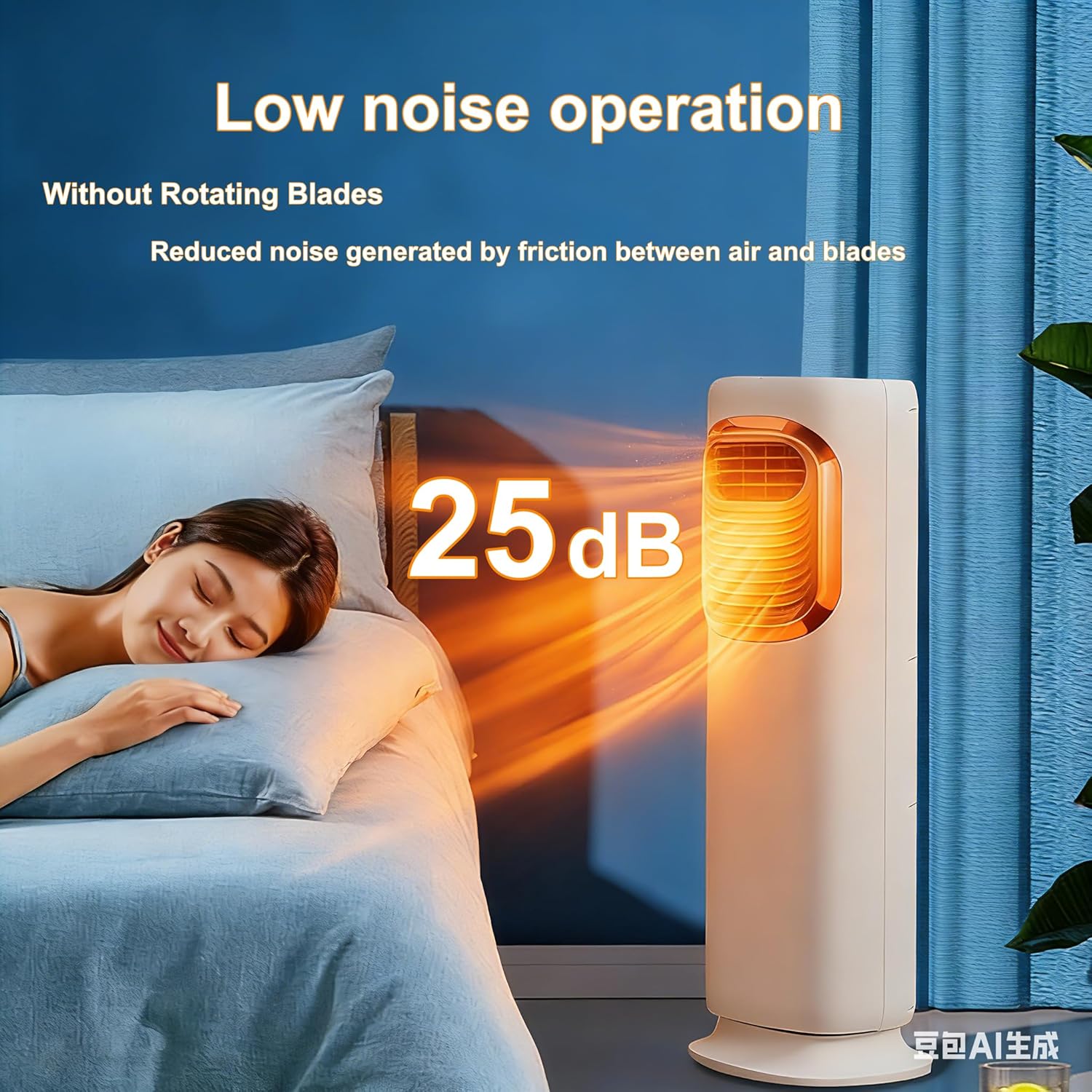 Aottop Evaporative Air Cooler, Tower Fan for Bedroom, Standing Fan, 80° Oscillating, Removable Water Tank, Ice Packs, Remote Control, 3 Speeds, Swamp Cooler for Bedroom with 3L Tank