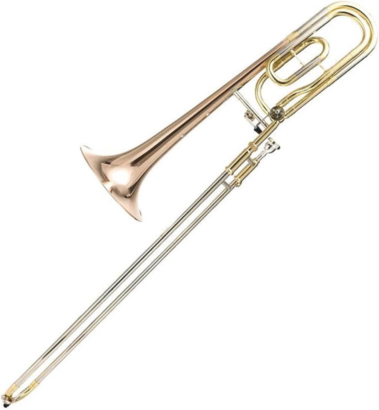 Adult Trombone Instrument Bb F Tenor Slide Trombone Phosphor Bronze Gold Lacquer Instrument