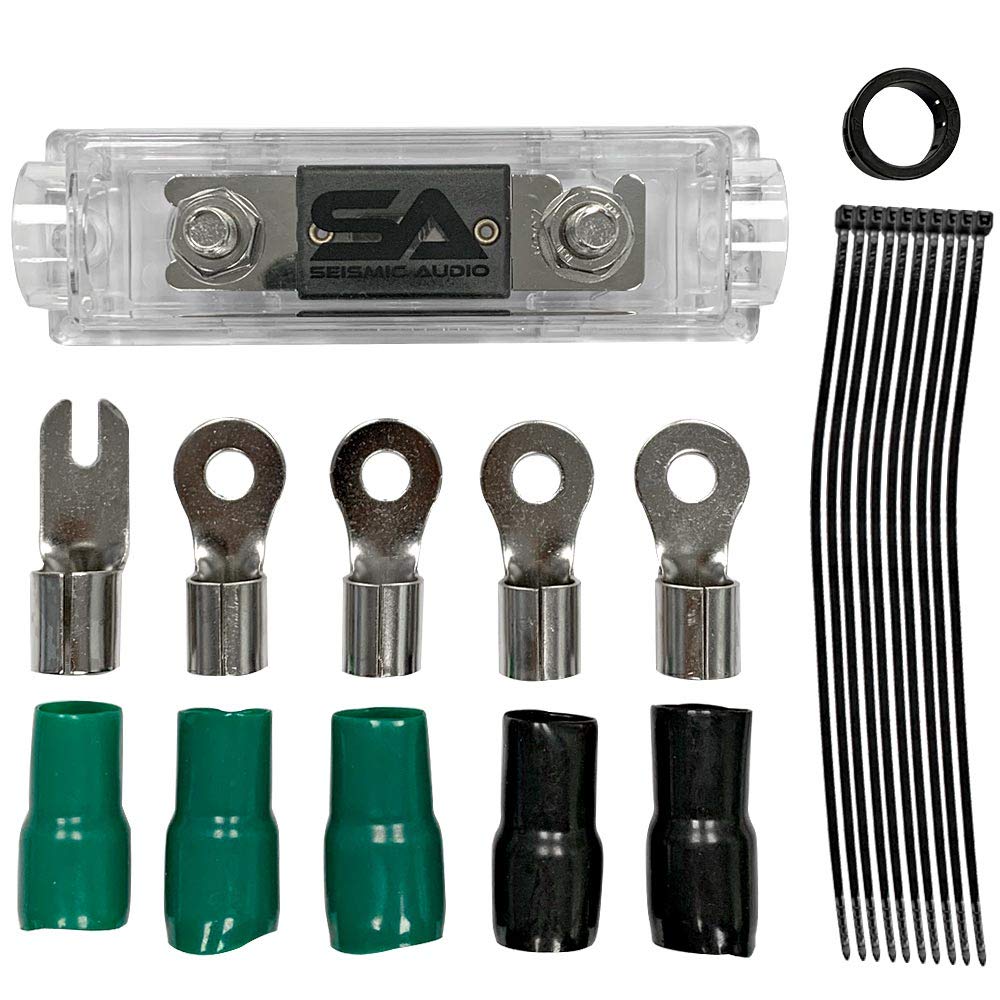 Seismic Audio - SA-AmpWK07-0 Gauge Car Audio Amplifier Installation Wiring Kit - Max 4000 Watt