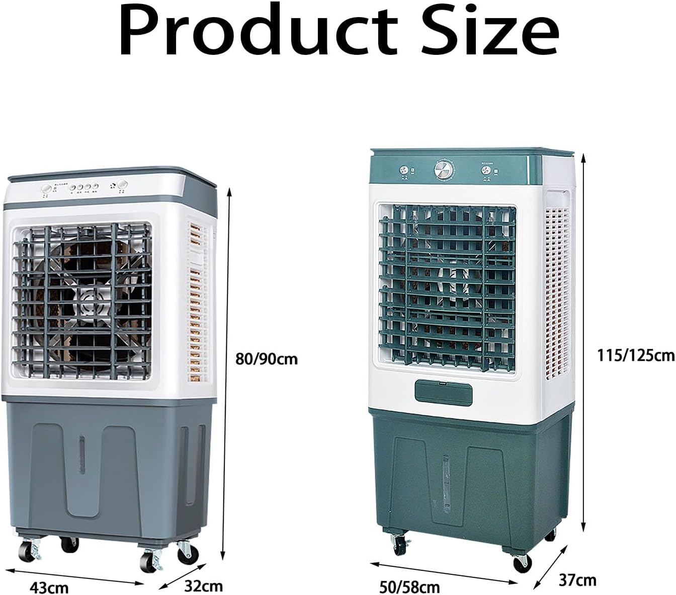 Portable Air Conditioners Portable Evaporative Air Cooler Floor Air Conditioner Three-speed Adjustment Large-capacity Water Tank Rapid Cooling Can Be Used In Large Areas Such As Homes Warehouses