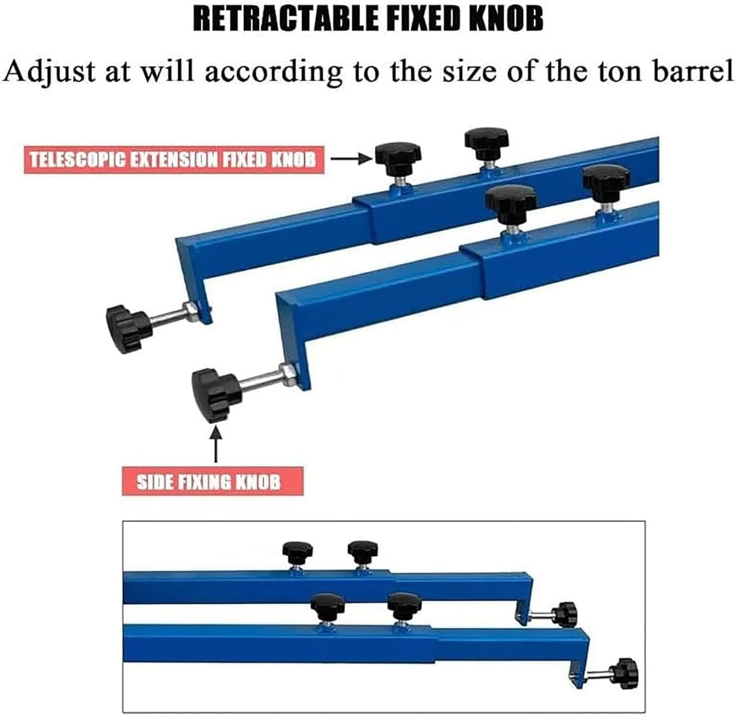 IBC Pneumatic Agitator | Pneumatic Air Paint Mixer | with Support Hanger and Folding Blades | 1000L Paint Stirring Machine | Mixing Rod Length 880/960 MM | for IBC Totes and Drums
