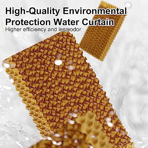 Evaporative Air Cooler Portable Air Conditioner, Fan Cooler with 120° Oscillating, 3 Wind Speeds, Evaporative Cooler for Outdoor Indoor Use(Size:88cm-50L)