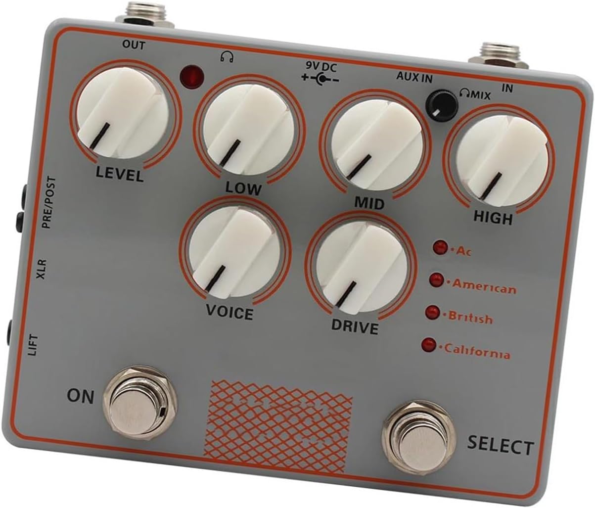 Professional Guitar Effects Pedals 4 In 1 Speaker Amplifier With Simulated Guitar Effects