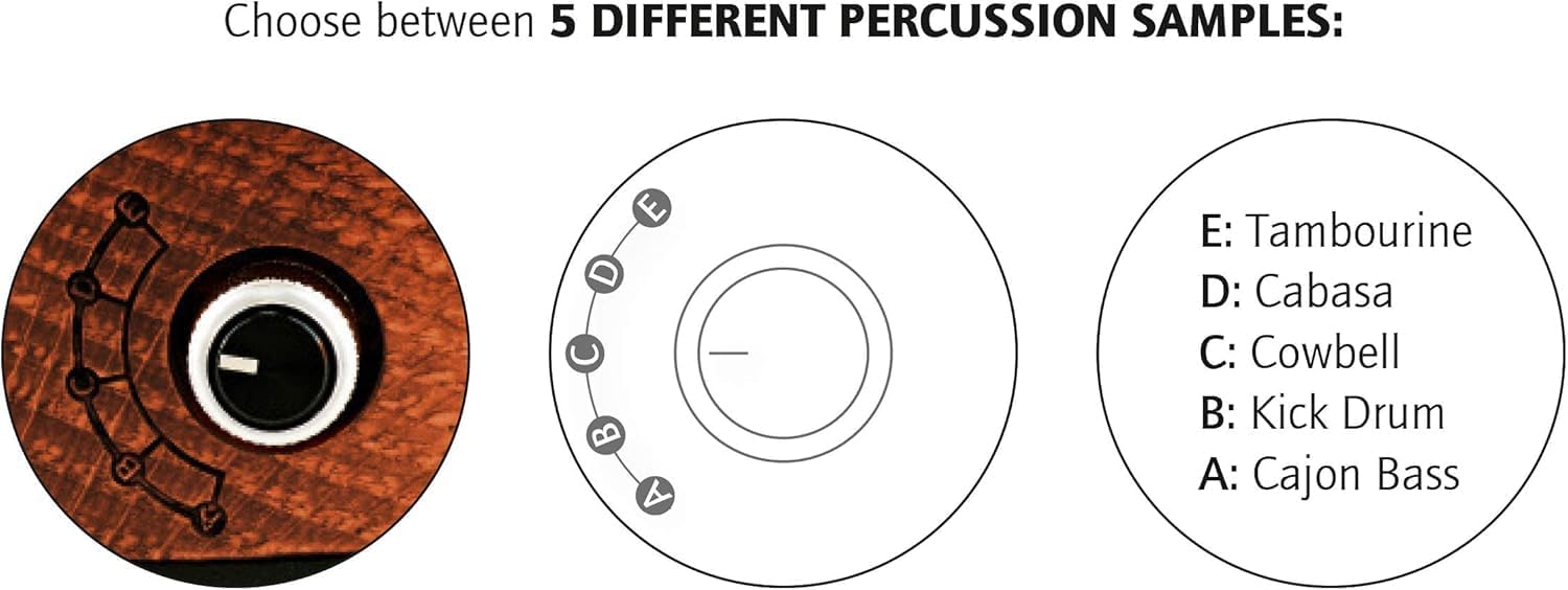 Ortega Guitars Horse Kick Pro Digital Guitarist Stomp Box with 5 Samples - Bundle with Instrument Cable and Patch Cable