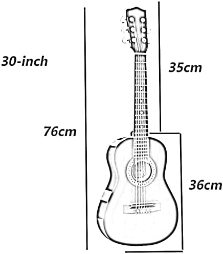 Full Size Guitar Acoustic Guitar Classical Guitar Beginner Fingerstyle 30 Inch Ballad Musical Instrument Youth Practice Can Carry Backpack Beginner Acoustic Guitar Starter Package Student G