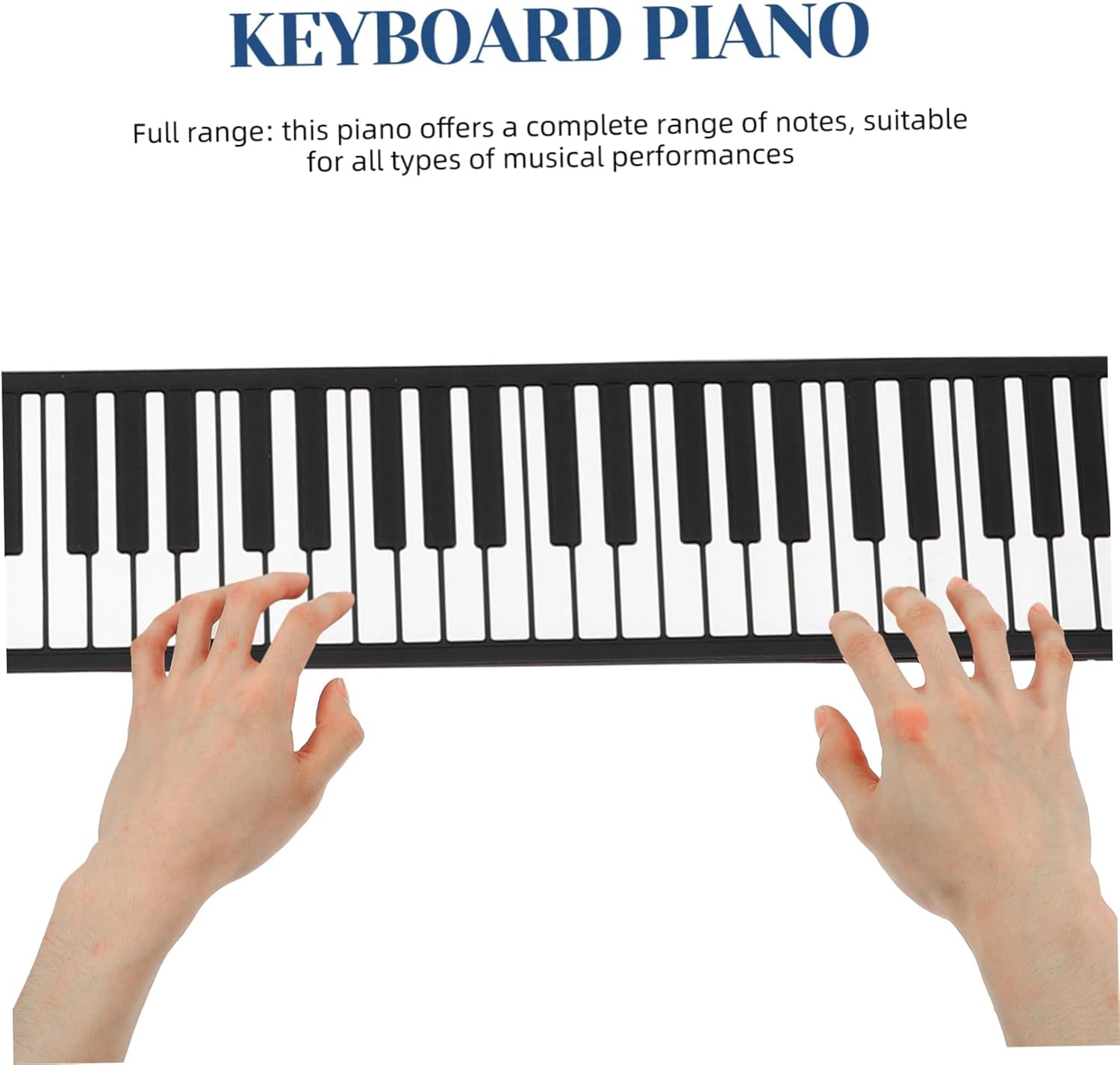 Portable Keys Foldable Roll-up Piano with Speaker for Travel Silicone Keyboard for Beginners and Compact Storage Lightweight Space-saving Design