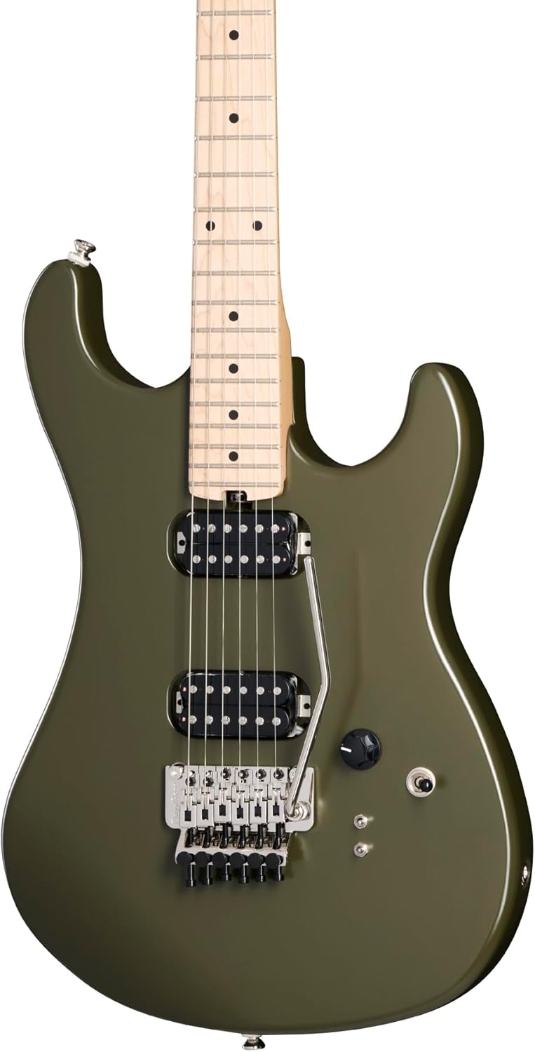 Kramer 84 HH Maple Neck Floyd Rose, Atlas Green with Bag