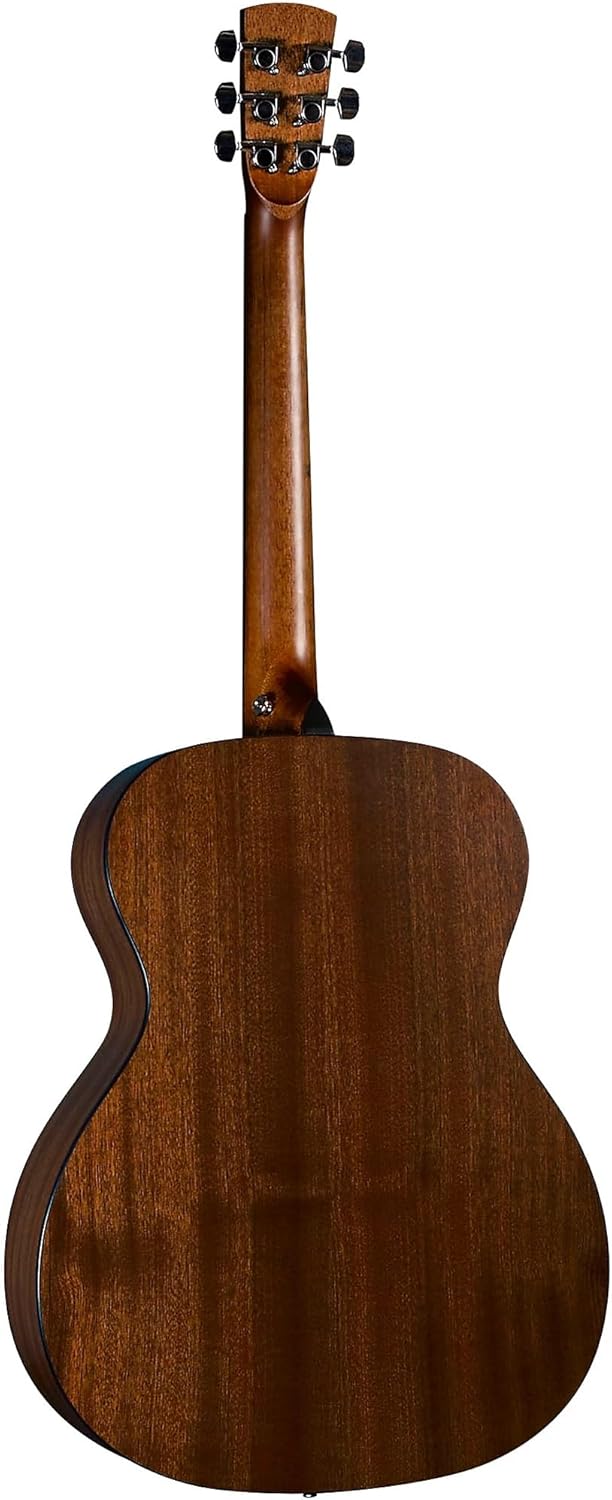 Bristol BM-15S Solid Top 000 Acoustic Guitar – Mahogany Body, Slim Neck, Chrome Tuners, Semi-Gloss Finish