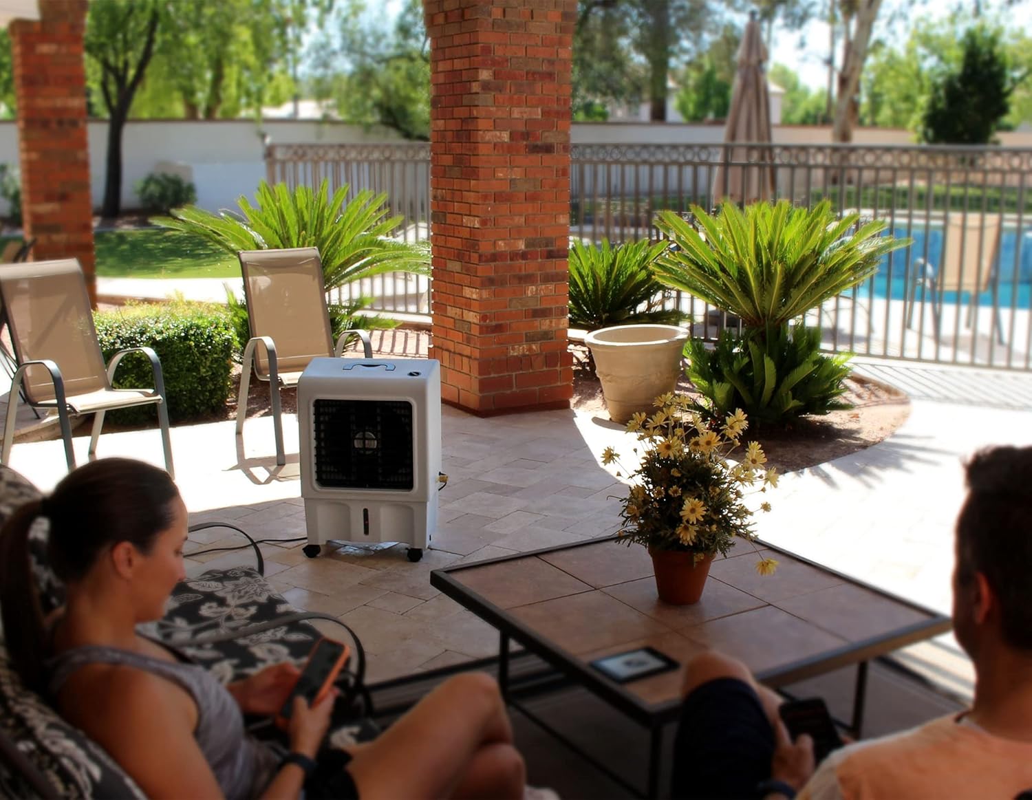 Dial 3-Speed Portable Evaporative Cooler - Up to 500 sqft, 1300 CFM - PEC-A-1300-1M