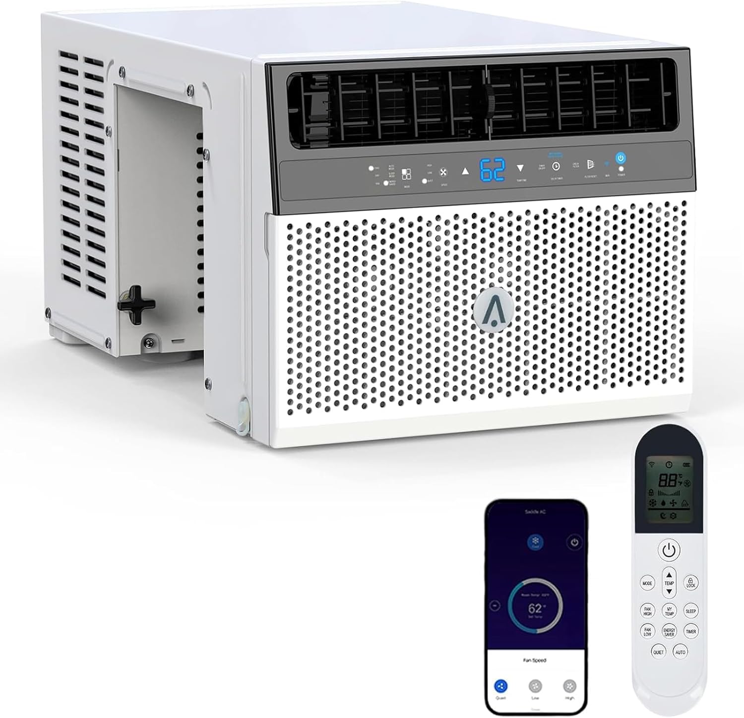 Window Air Conditioner,6000 BTU U-Shaped & Air Conditioner Window Unit,Window Ac - Ultra Quiet, Energy Efficient, Cools Up To 350 Sq.Ft.-App Control,6 Modes,Sleep Mode,For Bedroom,Office,Room