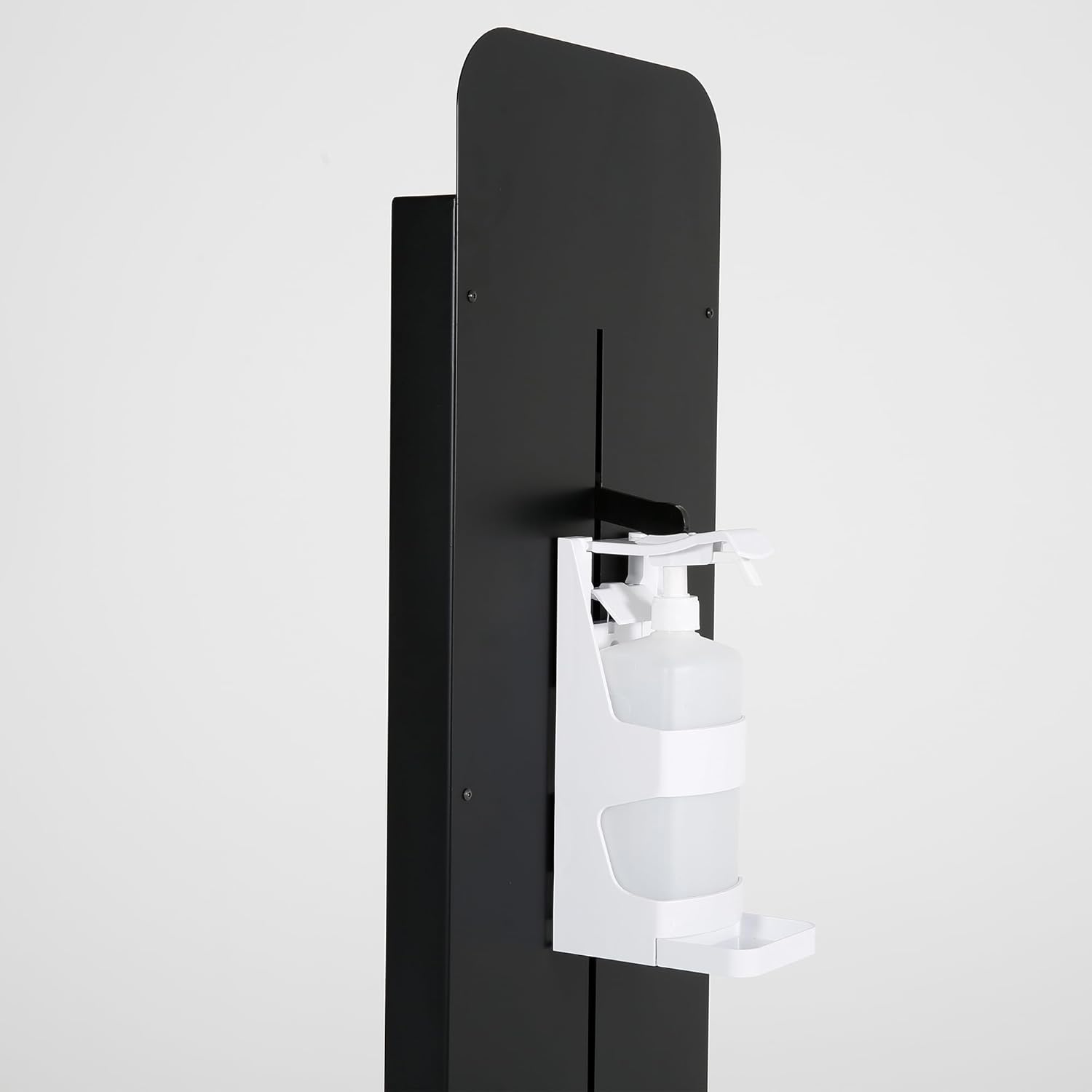 M&T Displays Handsfree Touchless Foot Operated Refillable Hand Sanitizer Dispenser Station 1000 mL. (33.8 oz.) for Liquid/Lotion Soap or Sanitizing Products Floor Standing (Black)