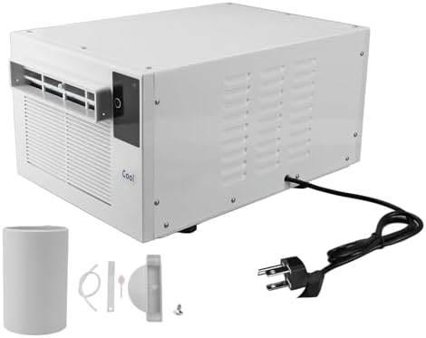 Portable Air Conditioners, 1900BTU 280W Dual Inverter Window Air Conditioner Small Cooling fan for Room Office Camping Car(US Plug 110V)