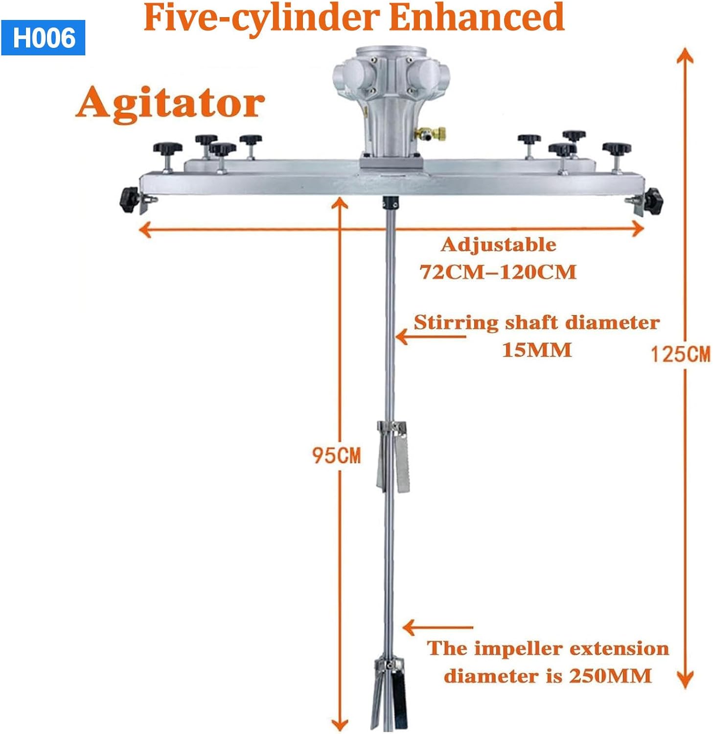 Pneumatic Agitator 1/2Hp、1/4Hp、3/4Hp, 1Hp Pail Mixer | Paint Agitator,Pneumatic Bracket Mixer,Paint Stirring Machine Bracket Air Agitator Paint Mix Tool,H003,H006