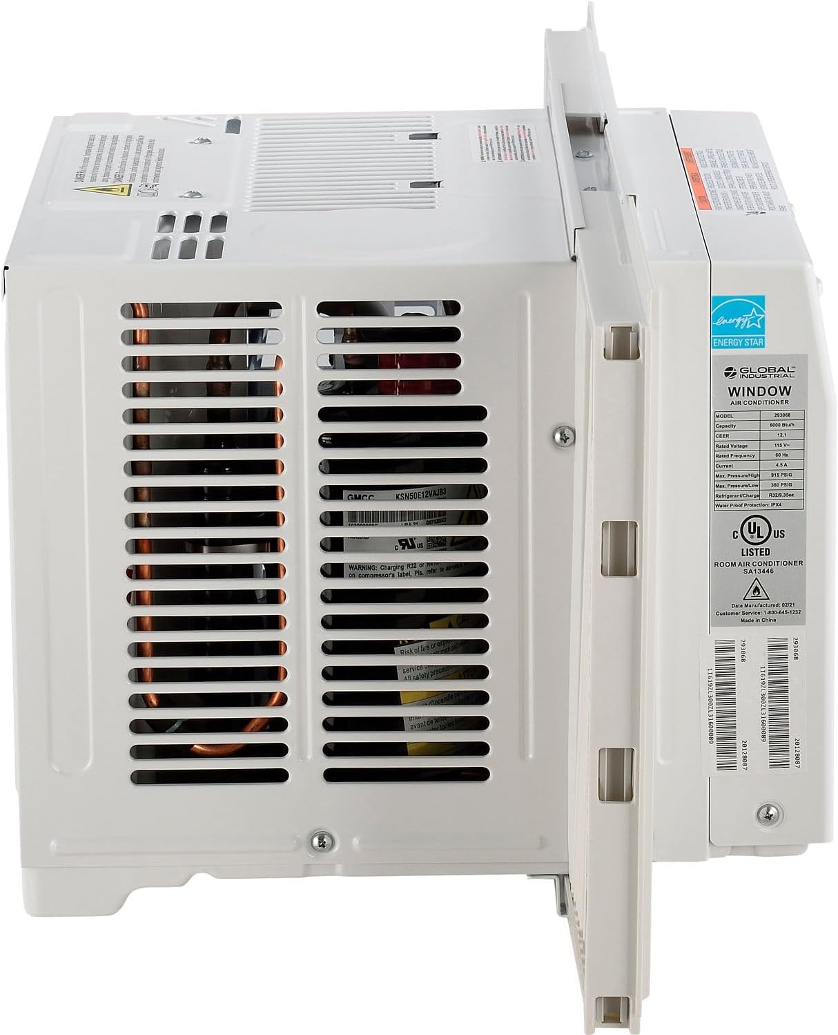 Global Industrial 6000 BTU Window Air Conditioner, Cool Only, 115V