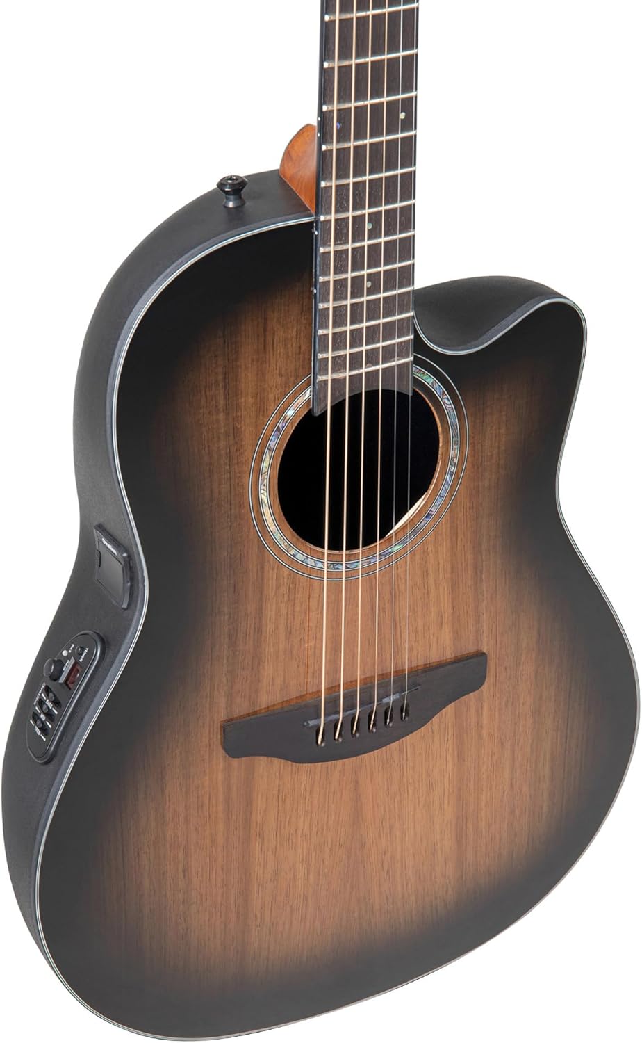 Ovation Celebrity Traditional Plus E-Acoustic Guitar CS24P-ABLKW, CS/Mid/Cutaway, Blackwood