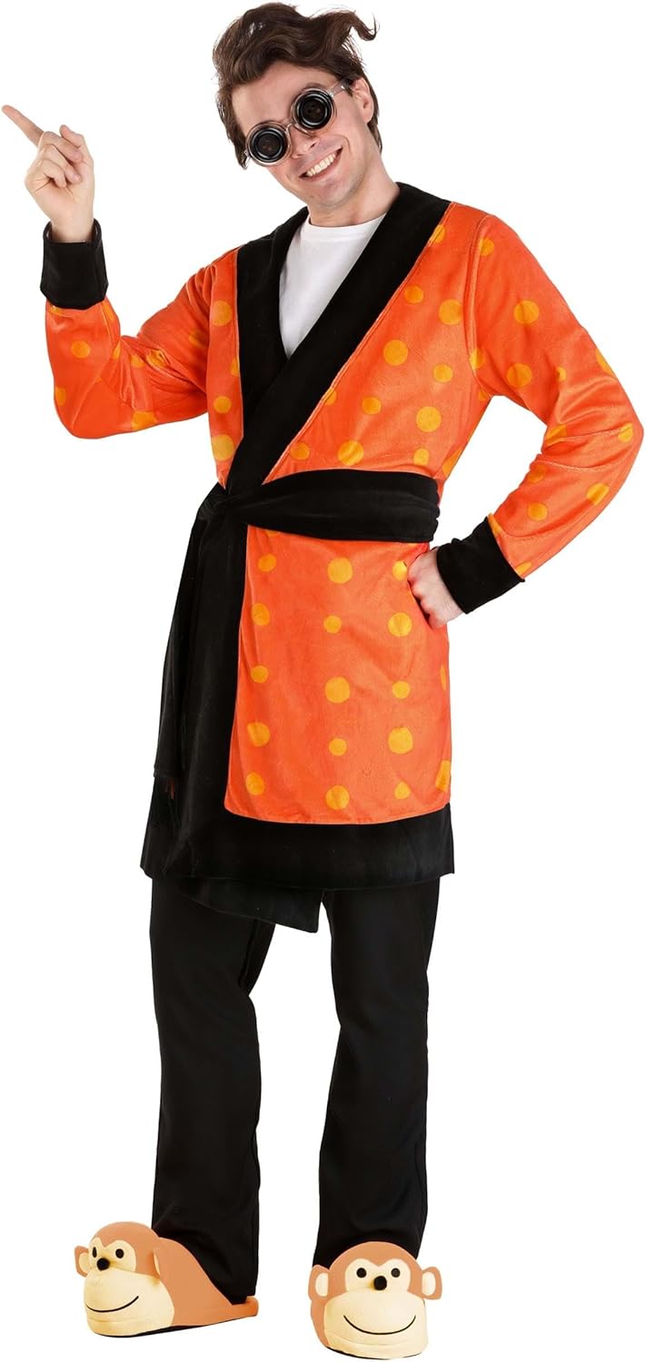 Adult Coraline Other Father Costume - Black Suit, Mask, Gloves, Wig & Accessories