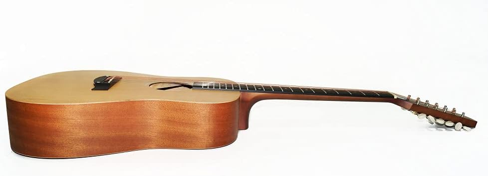 Ukrainian 12 Strings Acoustic Guitar, Trembita made in Ukraine, Rare Musical Instrument, Natural Wood. Excellent Sound, Steel Strings