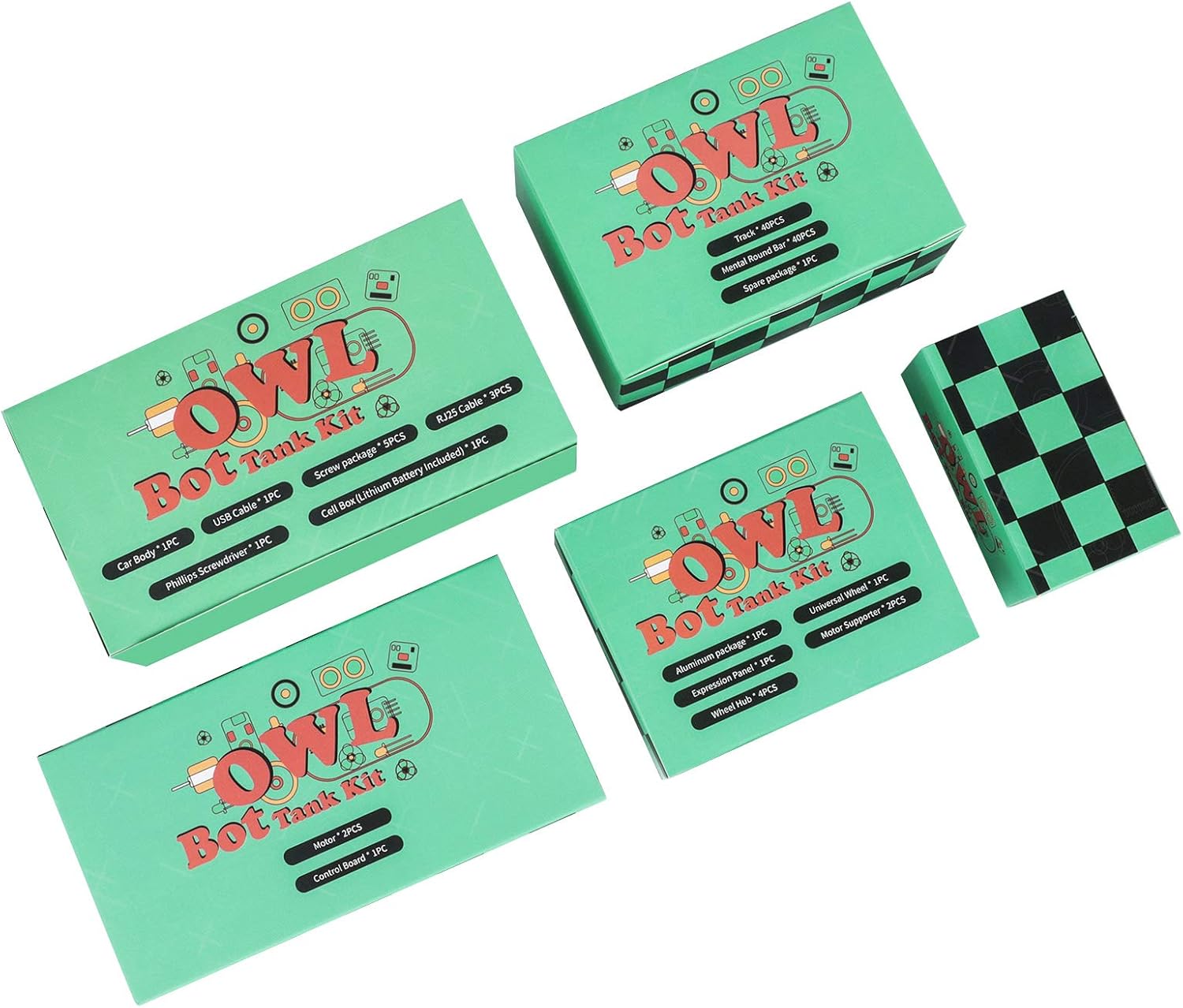 ELEGOO Owl Smart Robotic Car Kit V2.0 for Arduino Robotics for Kids Ages 8-12 12-16 STEM Science Kits Coding Robots Toys for 8+ Year Old Boys Girls Teens Circuits Engineering Building Projects