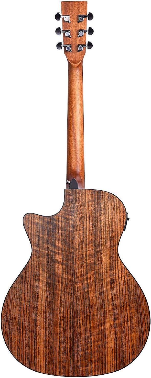 Kadence Electric Acoustic Guitar (Ash Wood) - Semi Acoustic Guitar with Pickup, Inbuilt Tuner, Capo, Strings, Picks, Strap, Cable and Padded bag - Electro Guitars for Beginners & Professionals
