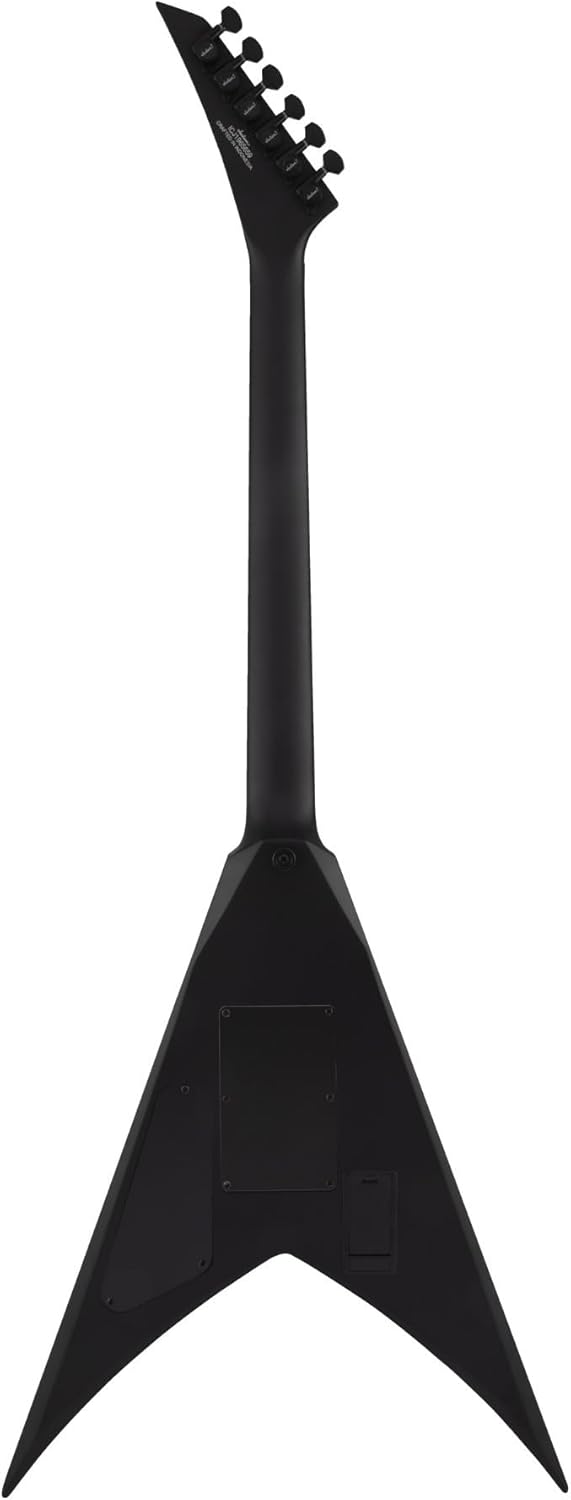 Jackson X Series King V KVXMG Poplar Body 6-String Electric Guitar (Satin Black) Bundle with Jackson King V Molded Case (2 Items)