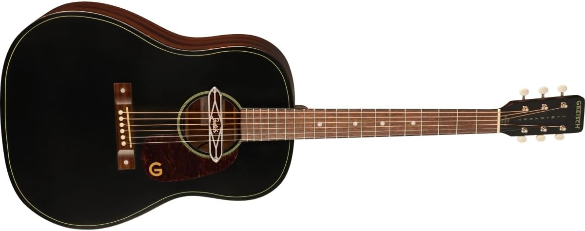 Gretsch Jim Dandy Deltoluxe Dreadnought Acoustic-electric Guitar - Black