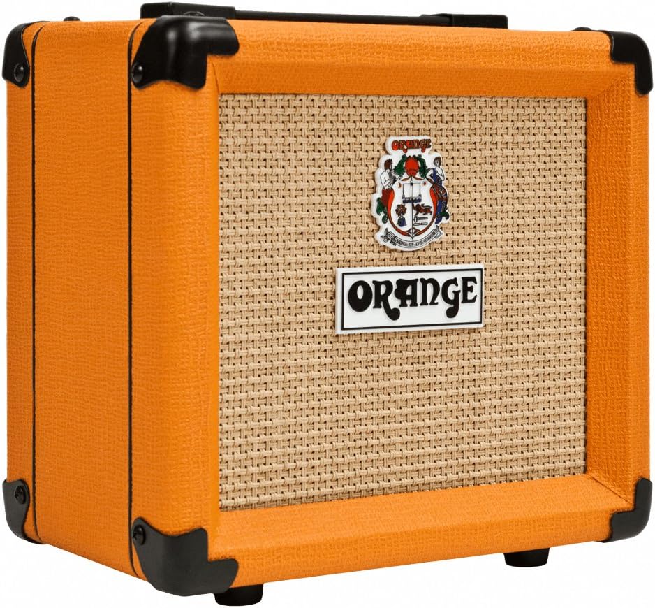 Orange PPC108 1x8-Inch Closed-Back Speaker Cabinet Bundle with Instrument Cable and Austin Bazaar Polishing Cloth