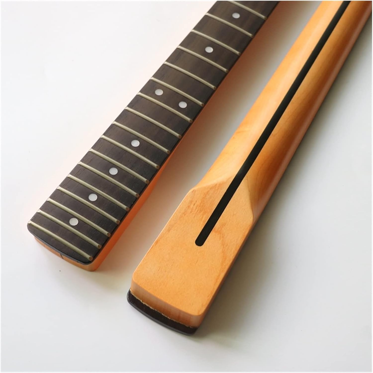 Maple 22 Frets Electric Guitar Neck Replacement Rosewood Fingerboard 1pc Unfinished Guitar Neck