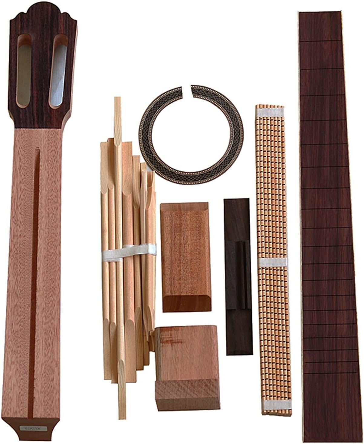 Classical Guitar Plywood DIY Production Combination Accessories Full Set of Guitar Production Material Combination Accessories DIY Guitar Kit (Color : 2)