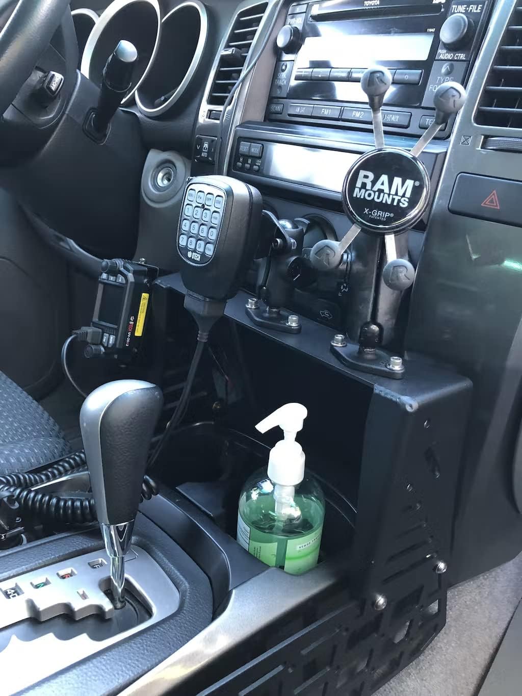 Rago Fabrication Center Console Molle Storage Panel for 2003-2009 Toyota 4Runner 4th Gen | Made in The USA | SUV Cargo Storage | Mount for Cell Phone, GPS, Radio, & Other Accessories