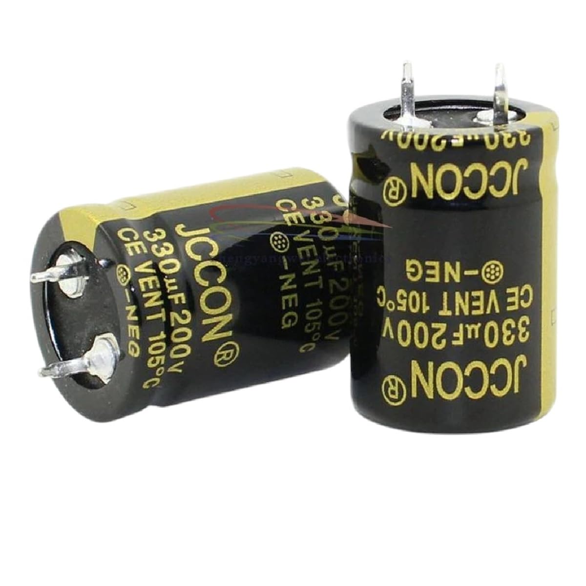 20pcs 22x30mm 200v 330uf Black Audio Electrolytic Capacitor for HiFi Amplifier Low New for Arrival 2025 High for Quality