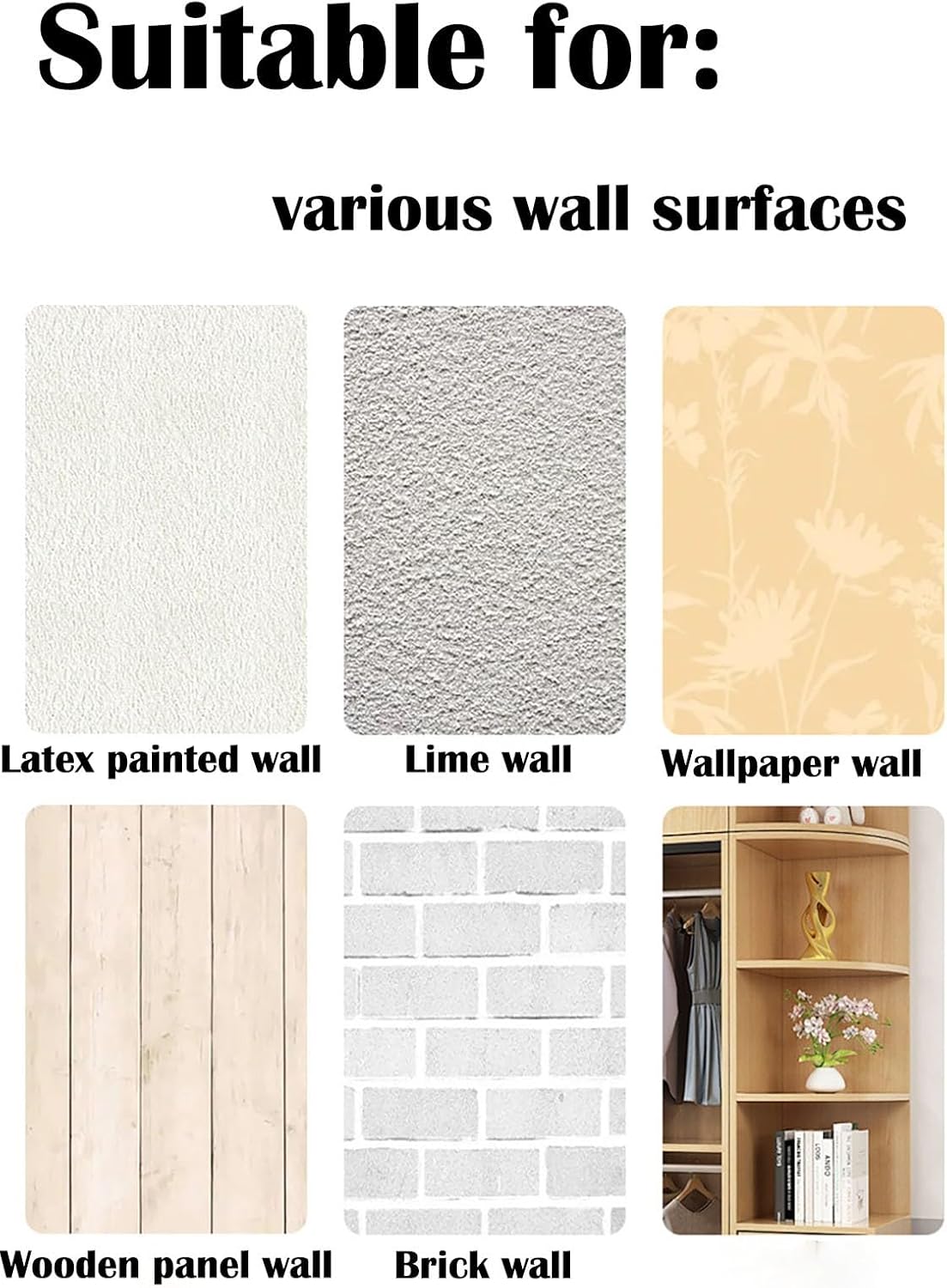 Set of 4 Floating Corner Shelves-Round End,Wall Mounted Shelves for Bathroom,Bedroom Kitchen-Versatile for Room Decor and Display(Black,22cm)